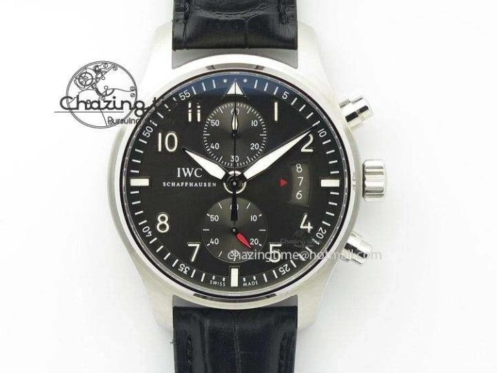 MIROTIME 0402 Pilot Top Gun IW326901 M+F 1:1 Best Edition Black Dial on Black Rubber Strap A SportInspired 6999